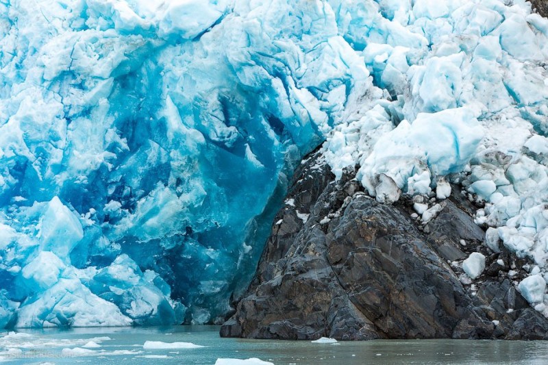 Ледник Грей (Grey Glacier), голубой ледник в Патагонии, Чили