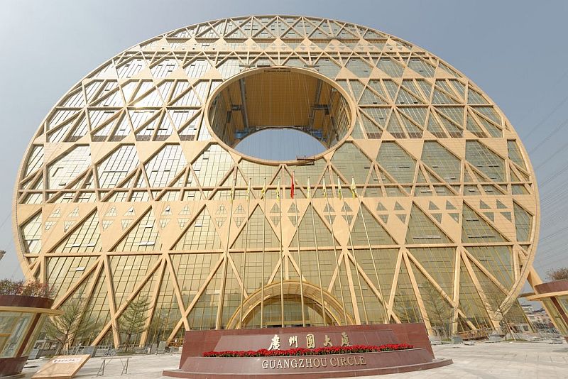 Небоскрёб «Guanghzou Circle» или «Золотой пончик», Гуанчжоу (Китай)