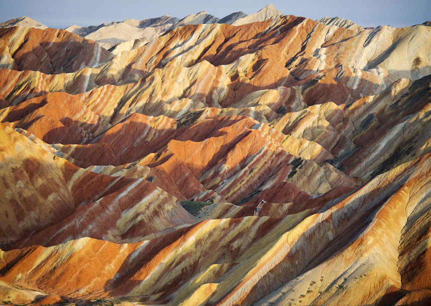 Цветные скалы Чжанъе Данксиа (Zhangye Danxia Landform) Ганьсу, Китай