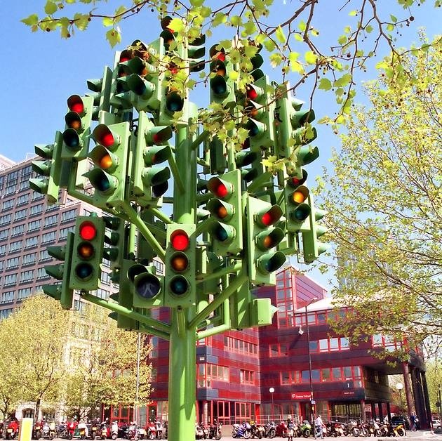 Светофорное дерево, Traffic Light Tree, Лондон, Великобритания