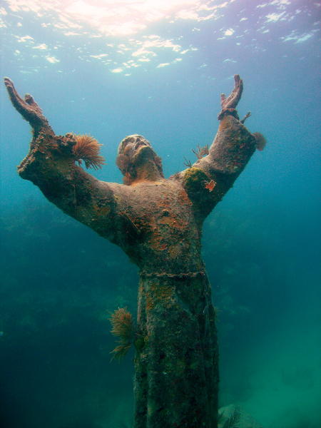 статуя Иисуса, Портофино, Италия