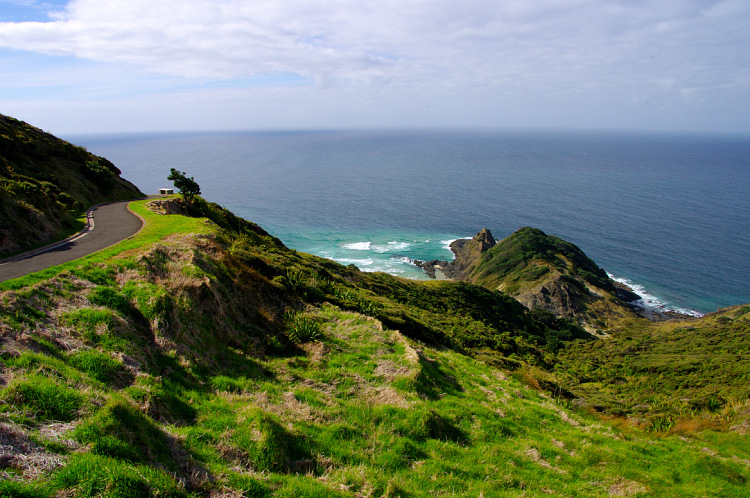 Маяк мыса Реинга (Cape Reinga lighthouse) северная точка, Северный остров, Новая Зеландия