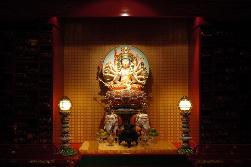 Храм Священного Зуба Будды, Buddha Tooth Relic Temple, Сингапур, китайский квартал, 