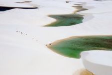 Простыни Мараньяна (Lencois Maranhenses), белоснежная пустыня наполненная водой