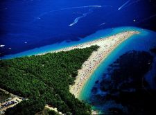 Золотой рог (Zlatni Rat) - самый красивый пляж в Хорватии (Бол, остров Брач, Средняя Далмация)